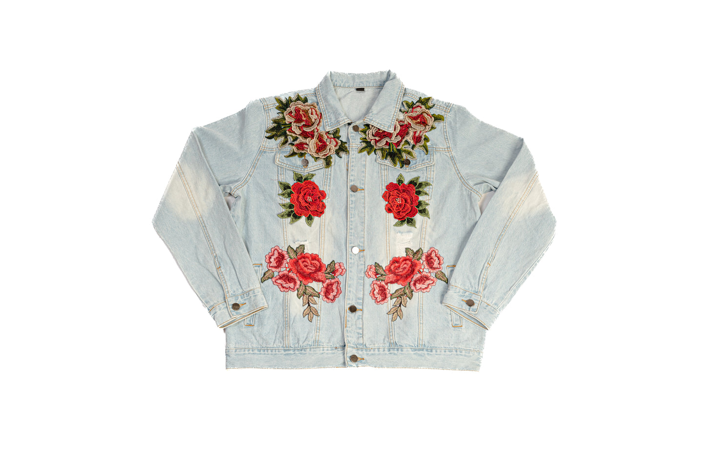 Rose Effect Jean Jacket - Men's