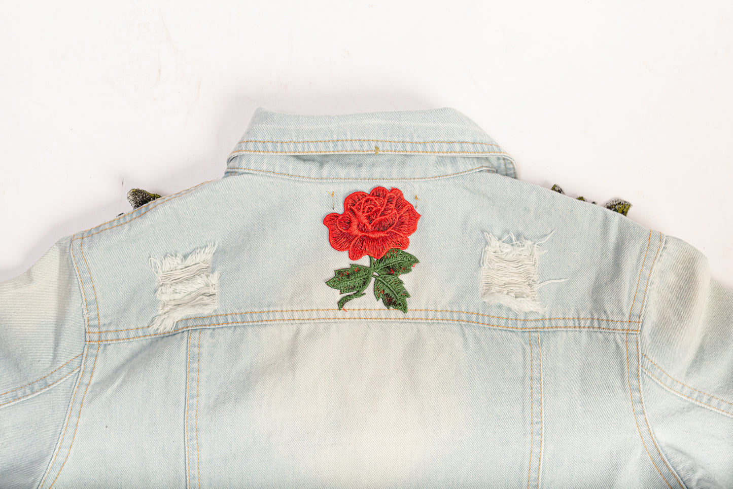 Rose Effect Jean Jacket - Men's